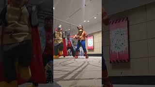 Banana Thor dancing crash Bandicoot. #paxeast #triforcedelgeezy l #donkeykong #Thor