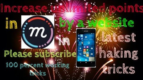 How to increase points in mcent