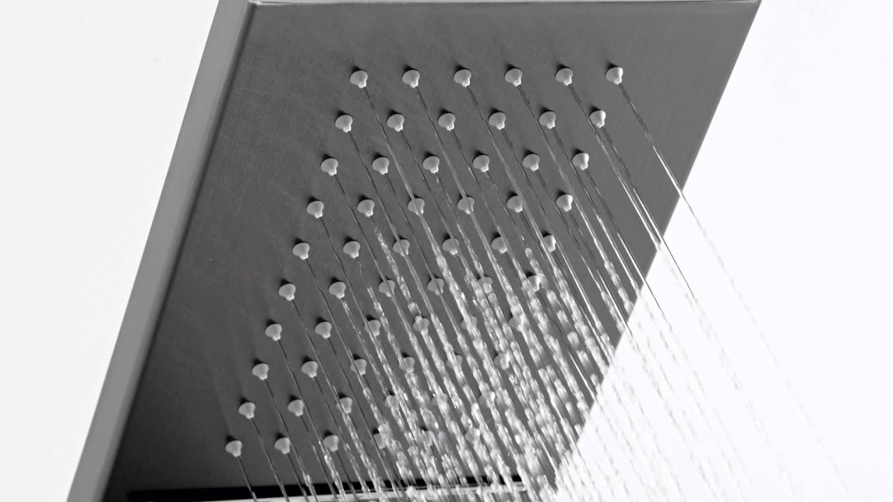 Colonne De Douche 4 Fonctions Avec Effet Cascade - Acier Inox, Dimensions L44xP20xH140 Cm - Marque OGOMONDO/Morini, Neuf