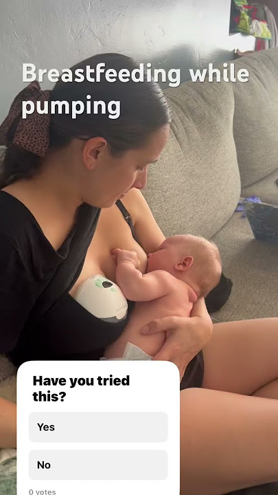 Breastfeeding while pumping