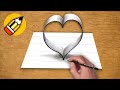 كيفية رسم القلب في ثلاثة أبعاد