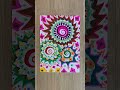 Lovely zen doodle abstract painting in copic markers / colorful art demonstration