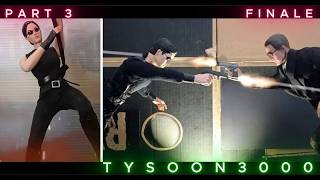 The Matrix 1999 part 3 Finale movie recreate in 1/6 scale model Hot Toys stop motion animation.