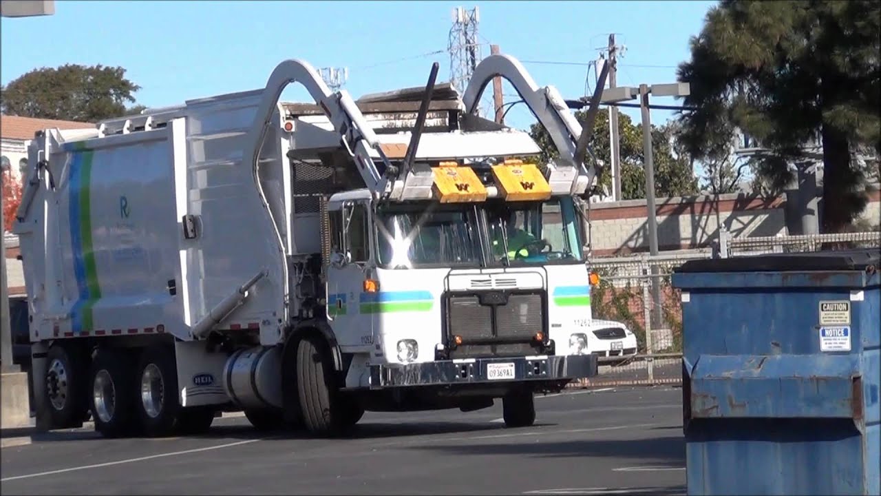 Recology Front loaders and Misc footage re edited - YouTube