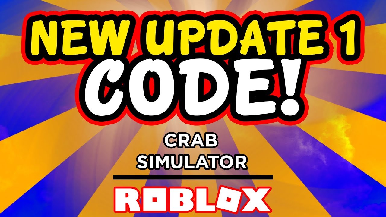 New Update 1 Code In Crab Simulator Roblox - all new crab simulator codes new update roblox