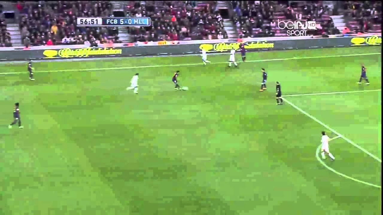 Pique great speed & defending vs Gio dos Santos | Barcelona 5-0 Mallorca
