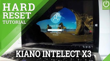 KIANO Intelect X3 Hard Reset / Bypass Password / Reinstall Windows