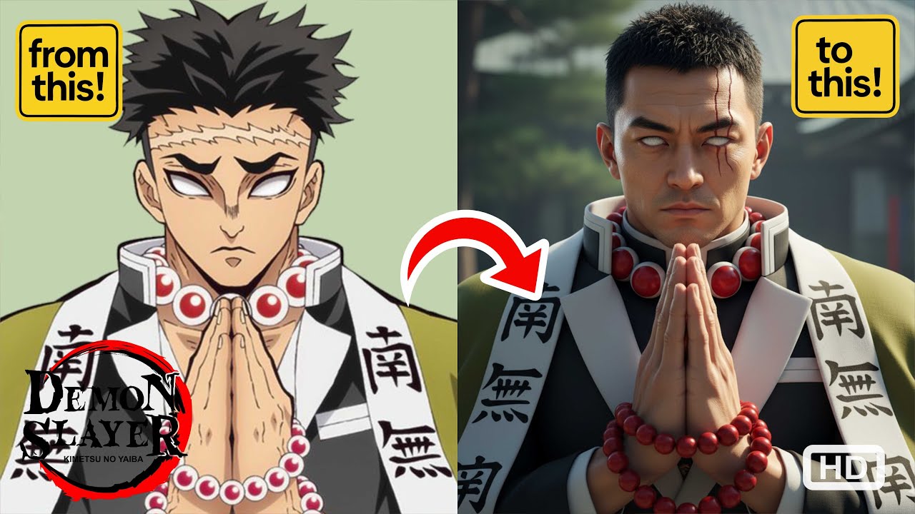 Demon Slayer: Top 20 Most Popular Characters In Real Life | Live Action AI Version