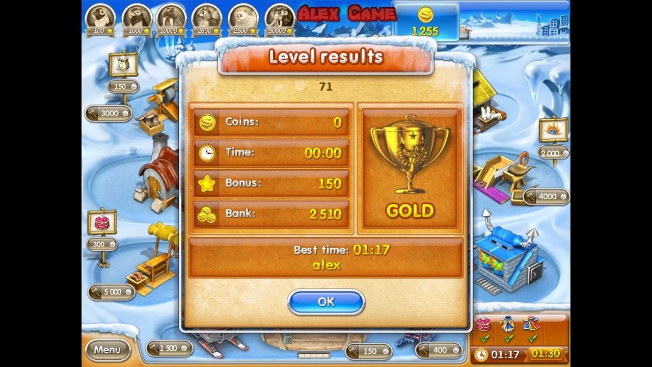 Farm Frenzy 3 Ice Age level 71 Only GOLD 3 71 farm-frenzy-3-ice-age-level-71-only-gold-3-71