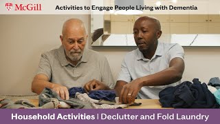 Activities to Engage People Living with Dementia - Household Activities – Declutter and Fold Laundry