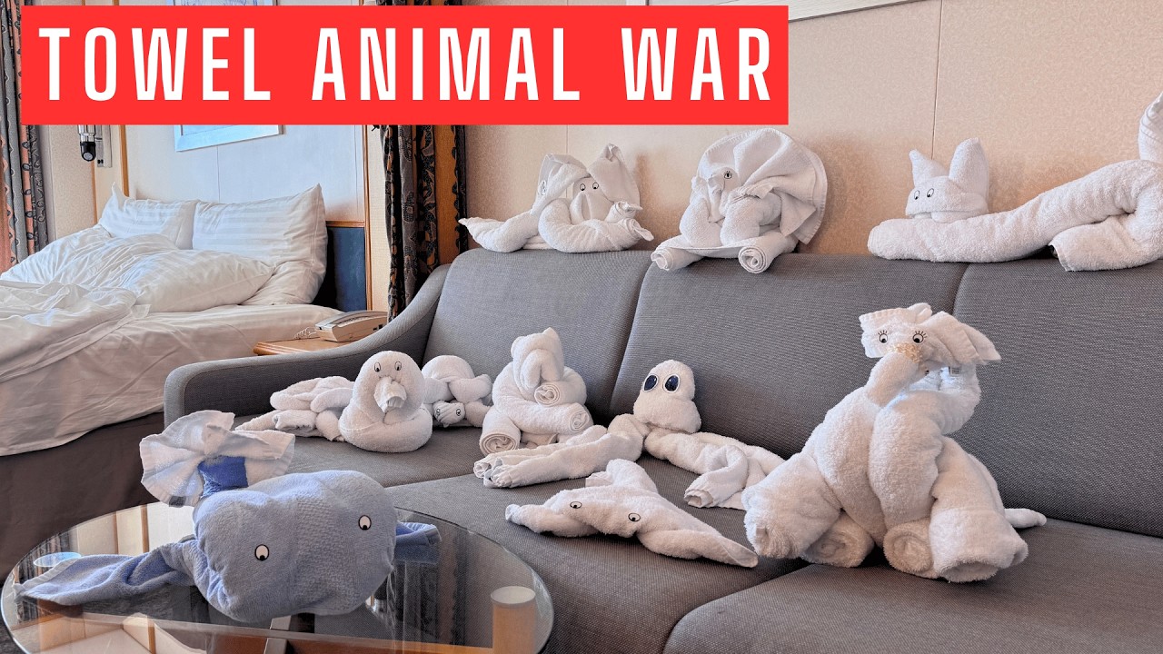 The Towel Animal Challenge That Took Over Our Cabin