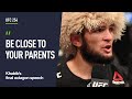 'I only have one parent left' - Khabib Nurmagomedov's final octagon interview [ENGLISH SUBTITLES]