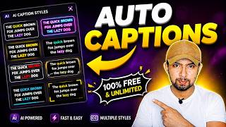 Add Ai Captions in Seconds FREE & UNLIMITED