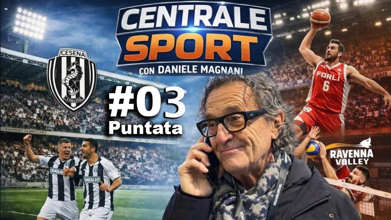 Centrale Sport #3: Crisi Cesena e panchina Mignani, il punto su Ravenna, Forlì e il trionfo Olimpico