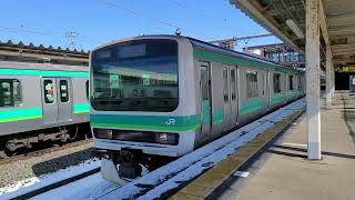 【成田線】854M E231系0番台マト134編成 木下駅 発車シーン