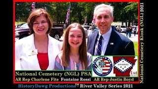 Fontaine Rossi Demonstrates How To Use A Gravesite Locator At The Fort Smith National Cemetery