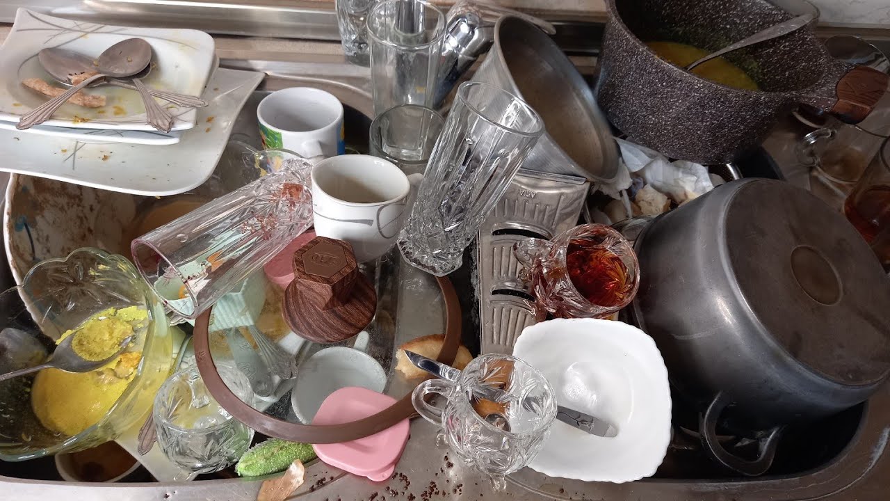 Pure Water Sounds ASMR | Relaxing Dishwashing (No Talking)