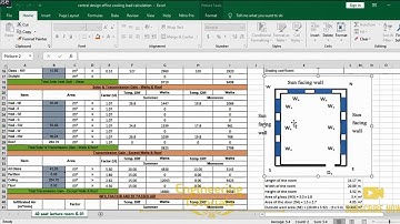 Heat load calculation for summer & monsoon conditions for lecture room & central design office