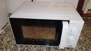 Kunft microwave oven 20l 700W KMW4459. Unboxing. How to clean. First use. How to use / What fits