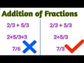 Adding Fractions With Unlike Denominators _ How to Add Fractions _ Maths