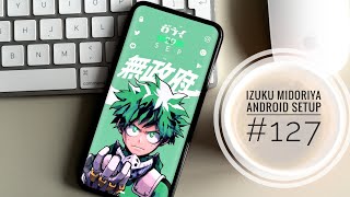 Best Nova Launcher Setup #127 | My Hero Academia | Izuku Midoriya | Deku screenshot 5