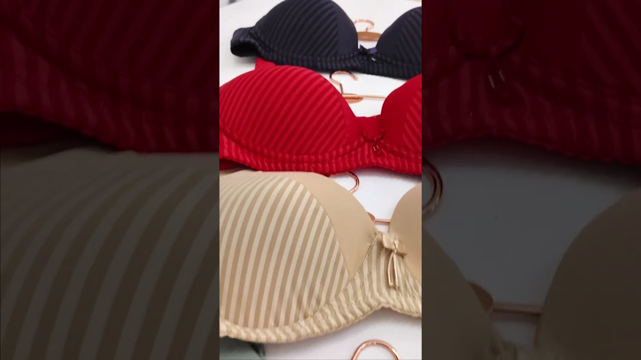 Amour Secrt Striped T-Shirt Bra Unboxing & Try-On | Comfort + Style Review