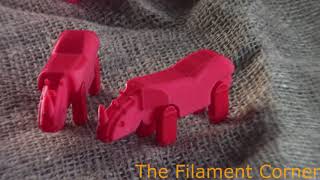 Rhino ( small 3d printed toy with movable legs )