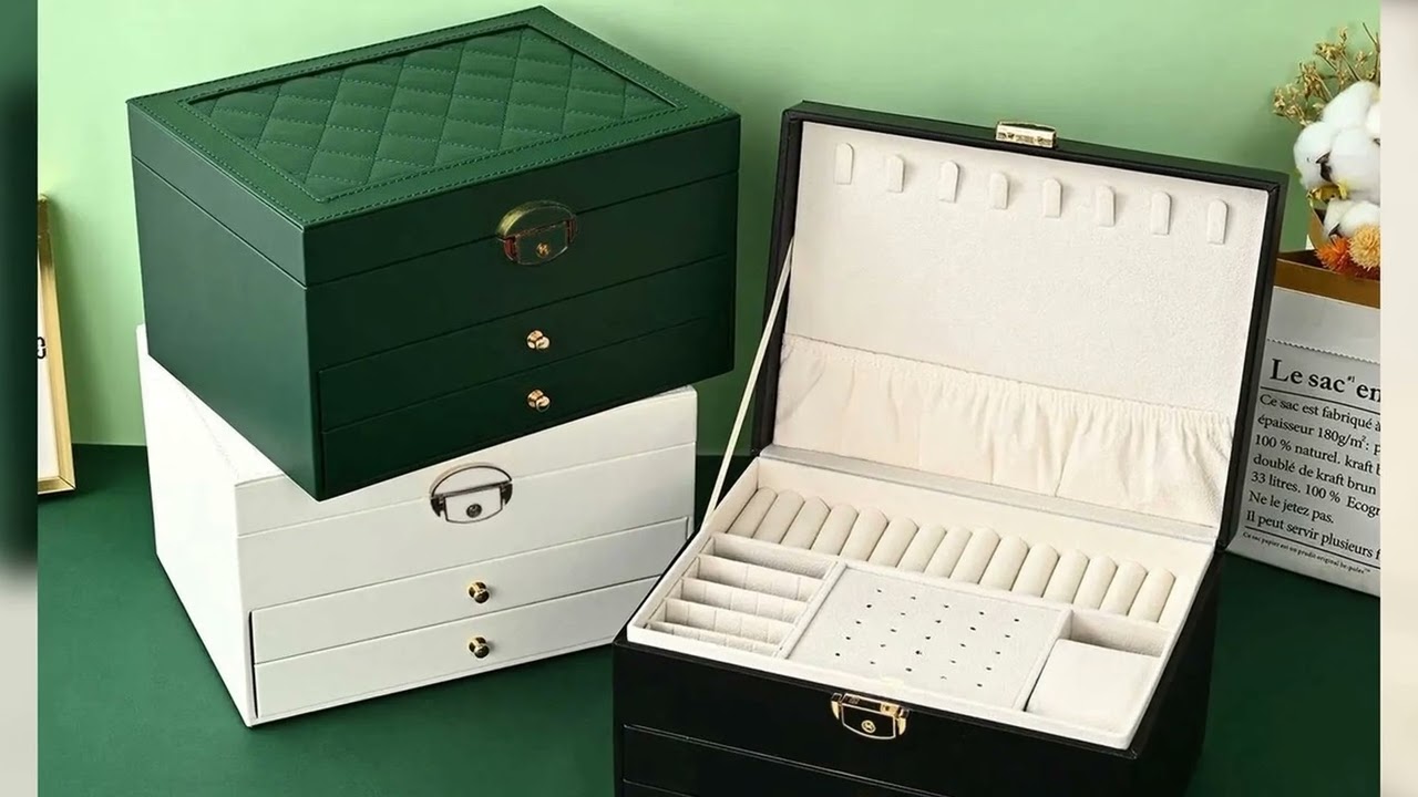 Latest Products You Must Know! High-End Multi-Layer Drawer-Type Jewelry Box Household Large Capaci