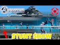 Black Widow & Black Panther Fight Taskmaster At Avengers Campus Disneyland - Avenger Stunt Show 2021