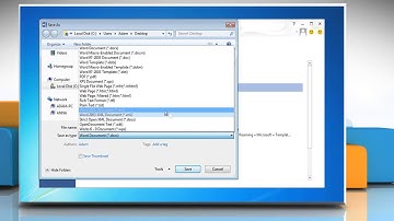 How to Convert Microsoft® Word 2013 Documents to HTML in Windows® 7