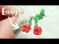 How To Make A Seed Bead Cherry Ring 🍒 Easy DIY Jewelry Tutorial