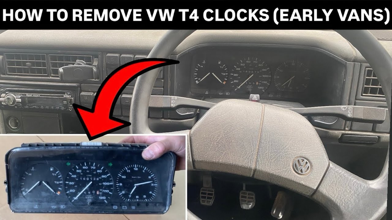 How to remove dash clocks - VW T4