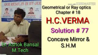 Solution # 77/ Geometrical or Ray optics / H.C.VERMA/  Chapter # 18