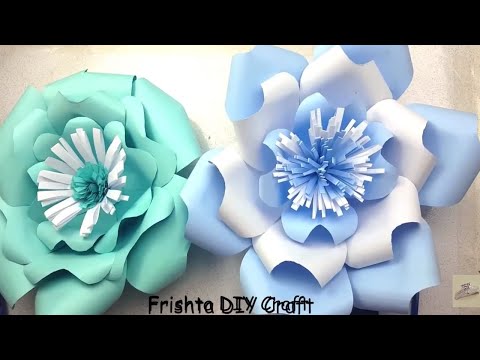 DIY Paper Flower Tutorial | My Wedding Backdrop Flowers | Giant Paper Flowers | Step By Step 2020
