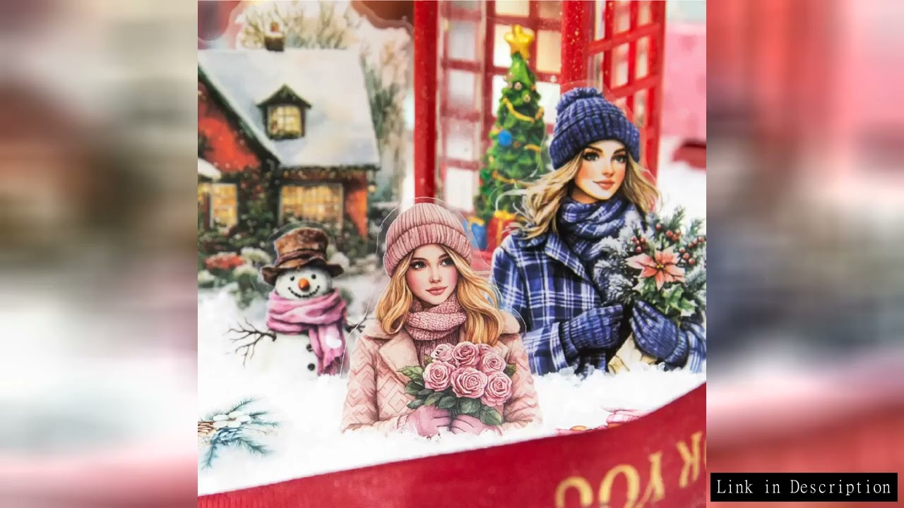 40pcs/1lot Kawaii Scrapbook Stickers Merry Christmas Junk Journal Gold Planner Stationery Planner De