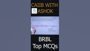 BRBL Chapter 25A Most Important MCQs | CAIIB Dec 2025 #caiibwithashok #caiibbrbl