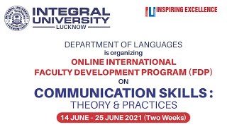 Day 8 | Communication Skills : Theory and Practices | Online Faculty Development Program (FDP)