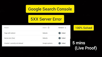Google Search Console Server Error (5XX) | How to fix Server Error (5XX) in 2023 | Live Proof |