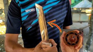 Download Lagu KNIFE MAKING - FORGE A CUTE JAPANESE STYLE KNIFE FROM RUSTY BEARING BY VILLAGE BLACKSMITH MP3