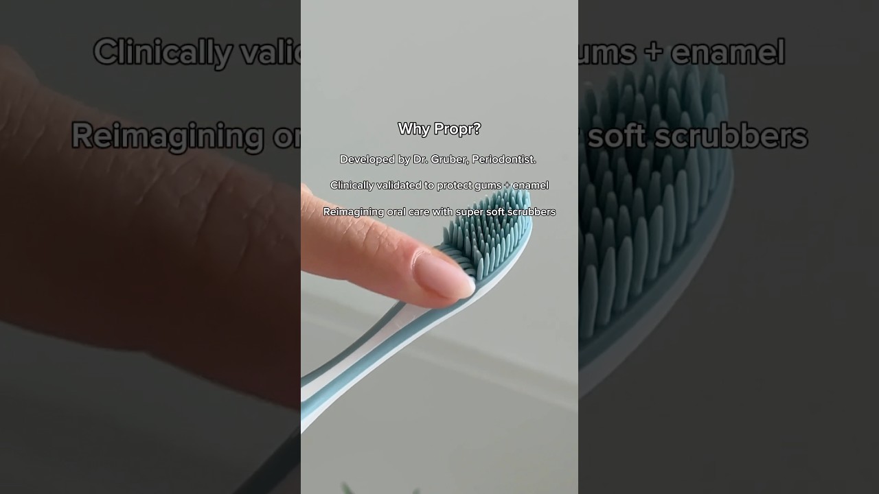 Developed by a periodontist and clinically validated for gum-safe, enamel-safe brushing. 🤝