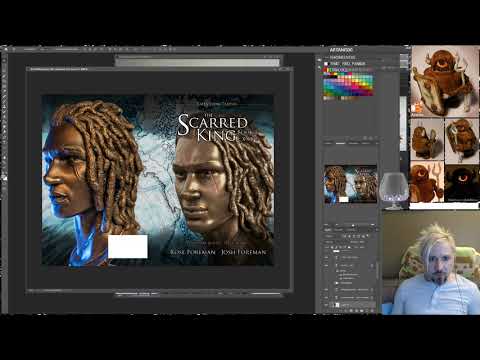 Twitchstream: Photoshop Bowmark Bust for Book