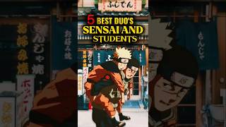 top 5 beat sensai and students duo in Naruto #naruto #narutoshippuden #anime