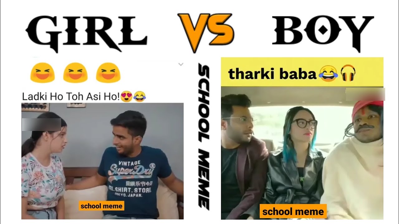 Girls vs Boys ठरकी mind 🤣 