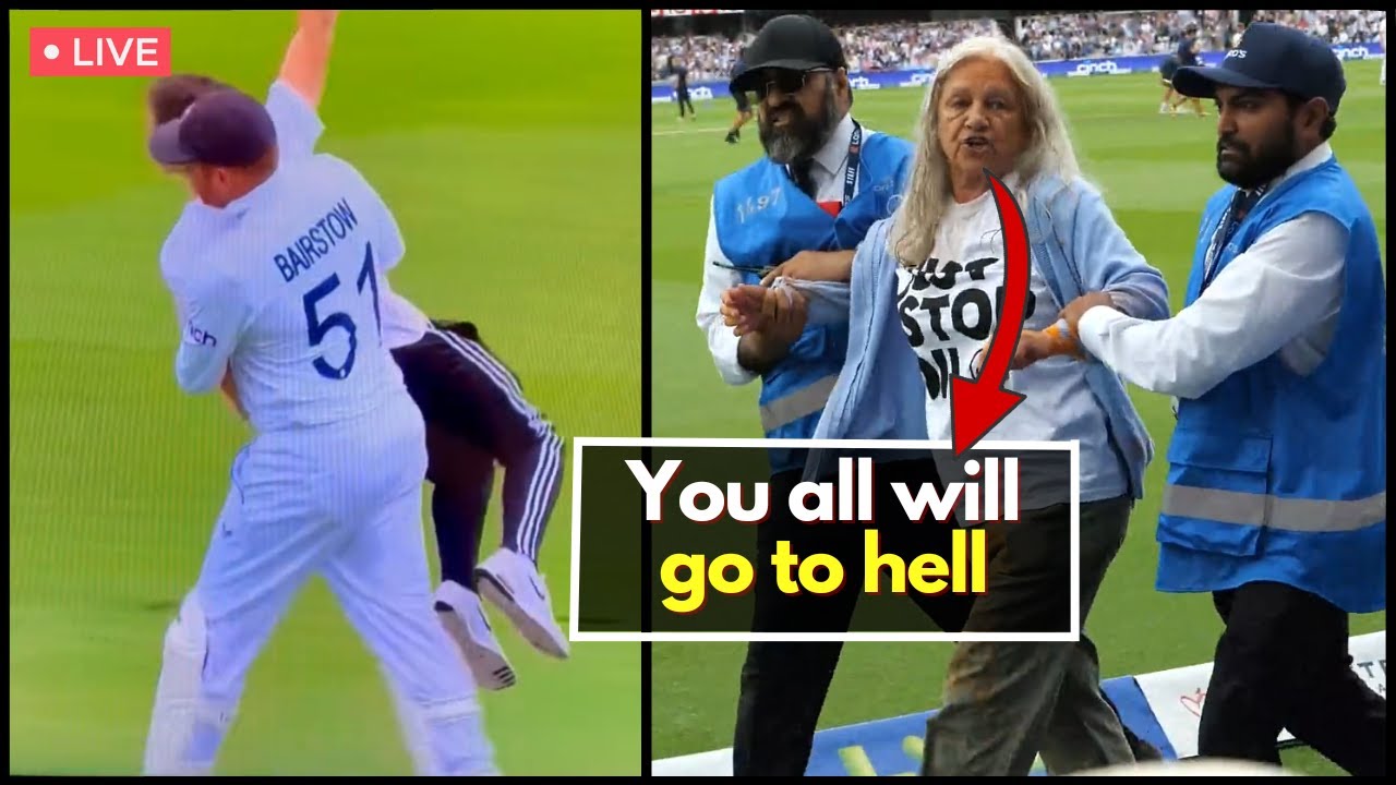 'Stop Oil' protestors invade cricket ground during test match at Lord's