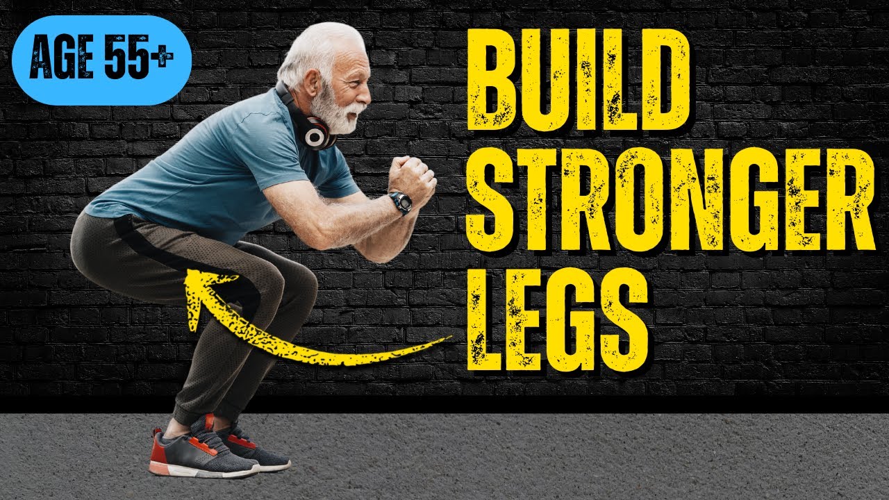 Build Stronger Legs with SQUATS in 6 Easy Steps (for seniors 55+) - YouTube