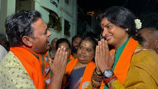 Hyderabad BJP Madhavi Latha at Campaign Gunfoundry | Kompella Madhavi Latha at Gun Foundry , Abids