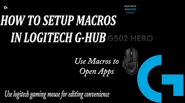 How to Setup Macros in Logitech Ghub for Multiple Applications