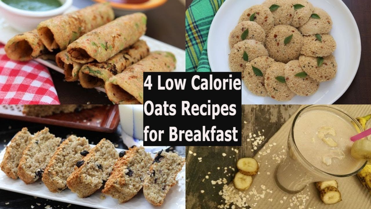 4 Low Calorie Oats Recipes for Breakfast | Quick and Healthy Breakfast Ideas | Healthy Kadai