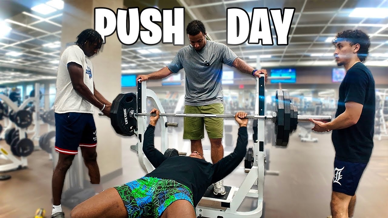 BRUTAL Push Day with Swole Coach ft. YDN