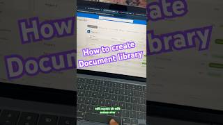 How to create Document Library in #sharepoint within few seconds #youtubeshorts #shorts